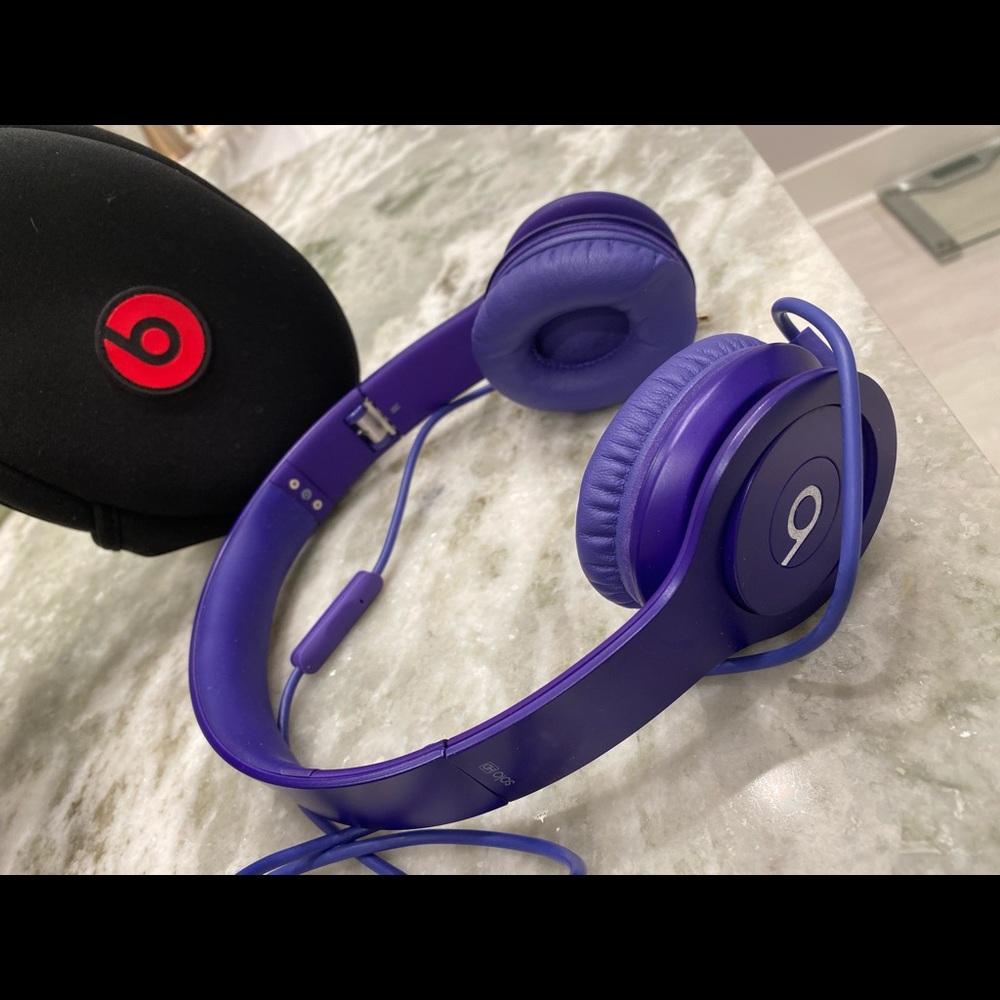 Solo purple Beats headphones